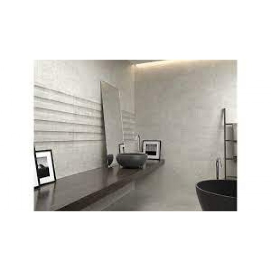Πλακάκι Pompeya Leeds Grey 30Χ90 Ντεκόρ Γκρι Ματ